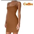 thumbnail image 1 of Minivestido Sexy con tirantes finos para mujer, vestido ceñido al cuerpo, camisola de color liso negro y blanco, vestido de verano para fiesta y Club, 1 of 7
