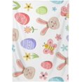 thumbnail image 2 of GZHJMY Easter Rabbit Eggs Tablecloth, Rectangle Waterproof Washable Polyester Table Cover for Picnic Dinner Holiday Party Decor, 54 x 54 Inch, 2 of 7