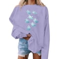 thumbnail image 5 of XUNKUSGA Halloween Sweatshirts for Women Classic Graphic Crewneck Long Sleeve Pullover Tops Casual Loose Shirts for Women Fashion Halloween Sweatshirt Women XL, 5 of 5