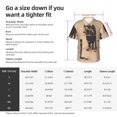 thumbnail image 5 of Susaid Child And Lion Sketch Print Short Sleeve Shirts Button Down Casual Shirts Summer Beach Aloha Button Down Short Sleeve for Men ,XX-Large, 5 of 7
