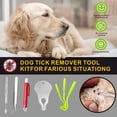 thumbnail image 2 of EXLEAF Tick Remover Tool Kit,Stainless Steel Tick Tweezers + Remover Tick Key,4 Pack Quick&Safe Tick Twister Removal Tools for Dogs Cats Humans, 2 of 8