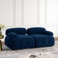 thumbnail image 2 of Modular Sectional Sofa, Button Tufted Designed and DIY Combination,L Shaped Couch with Reversible Ottoman, Navy Velvet, 2 of 5