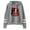 Gray, variant on Welcome to Derry Pocketless men's and women's trendy pattern casual long sleeved hooded sweatshirt