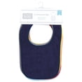 thumbnail image 2 of Babero Baby Drooler Hudson Baby con forro impermeable, azul y rojo, 2 of 7
