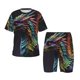 thumbnail image 1 of Balery Dragon with Colorful Tail Conjunto de Pijama Infantil de Manga Corta con Estampado – Ropa de Dormir de Algodón Suave-Large, 1 of 5