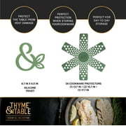 Thyme & Table 12-Piece Non-Stick Supreme Cookware Set, Pots and Pans Set - Olive