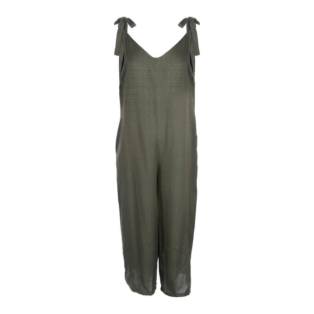 Jumpsuits For Women Sleeveless Backless Spaghetti Strap Wide Leg Pants