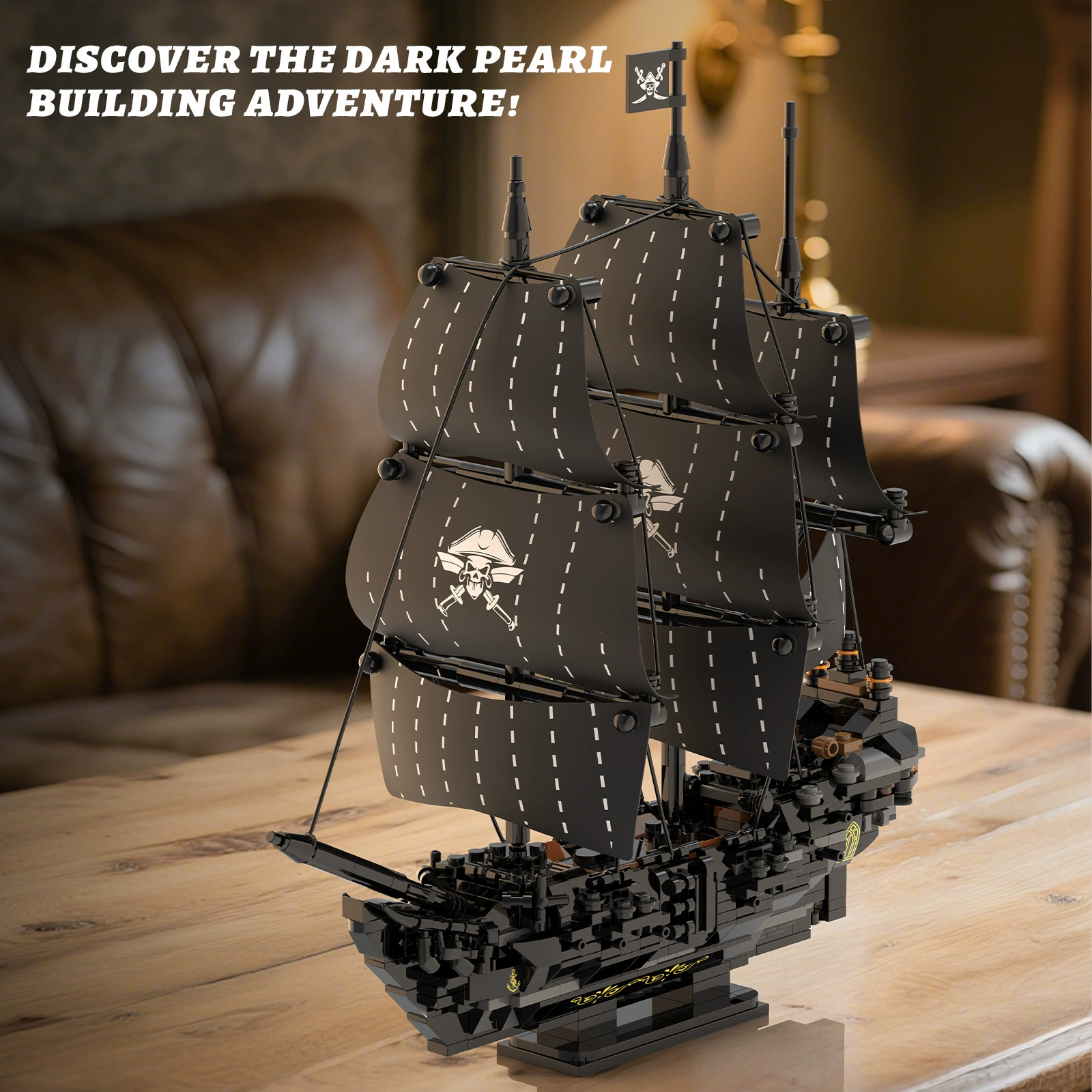 774PCS Pirate Ship Building Blocks, Mini Bricks Model Kit for Adults & Kids 8+, DIY Assembly Ship Decor for Birthday/Valentine's Day/Christmas Gift