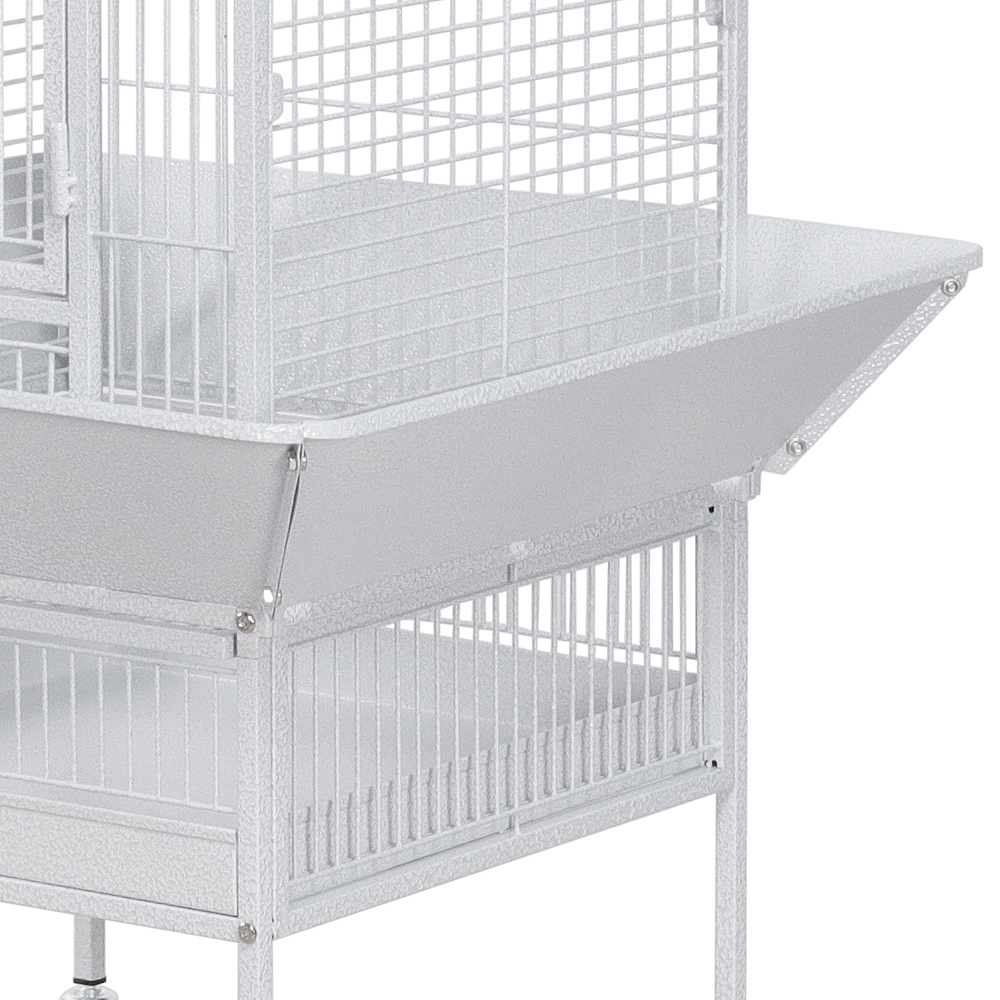 Yaheetech 61.5'' Rolling Play Top Parrot Cage Bird Cage, White - image 4 of 7