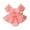 00 # Pink, variant on REORIAFEE Newborn Baby Girl Clothes Infant Summer Outfits Travel Outfit Baby Girls Summer Cute Embroidery Bowknot Jumpsuit Mesh Princess Puff Sleeve Jumpsuit Blue 12-18 Months