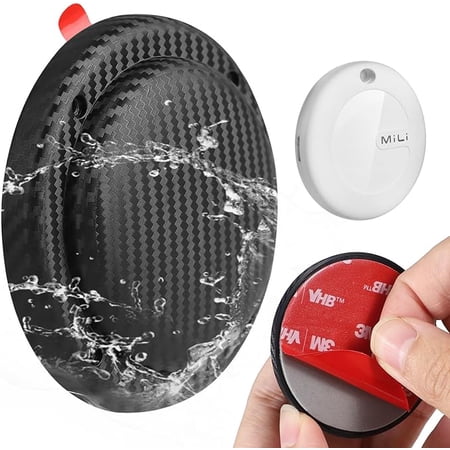 MiLi Mitag Item Finder & Adhesive Mount, Waterproof Bluetooth Stick-On Tracker, Tracking Tag with Sticker Holder, Works with iOS Find My App ONLY, for Bike, Skis, Scooter, Skateboard, Drone, Camera
