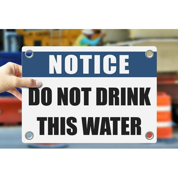 DO NOT DRINK THIS WATER | Warning Notice Caution Danger 3mm PVC Sign