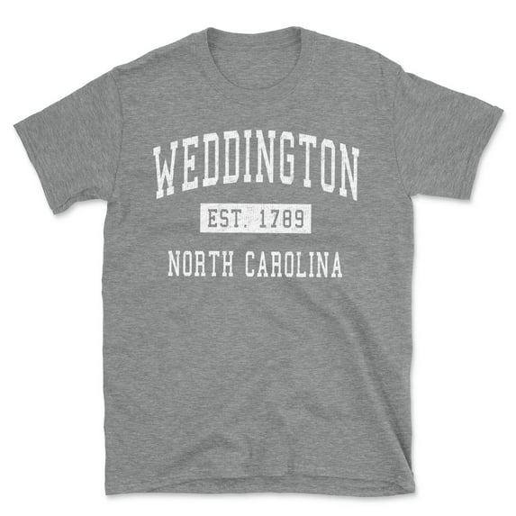 Weddington North Carolina Classic Established Men's Cotton T-Shirt