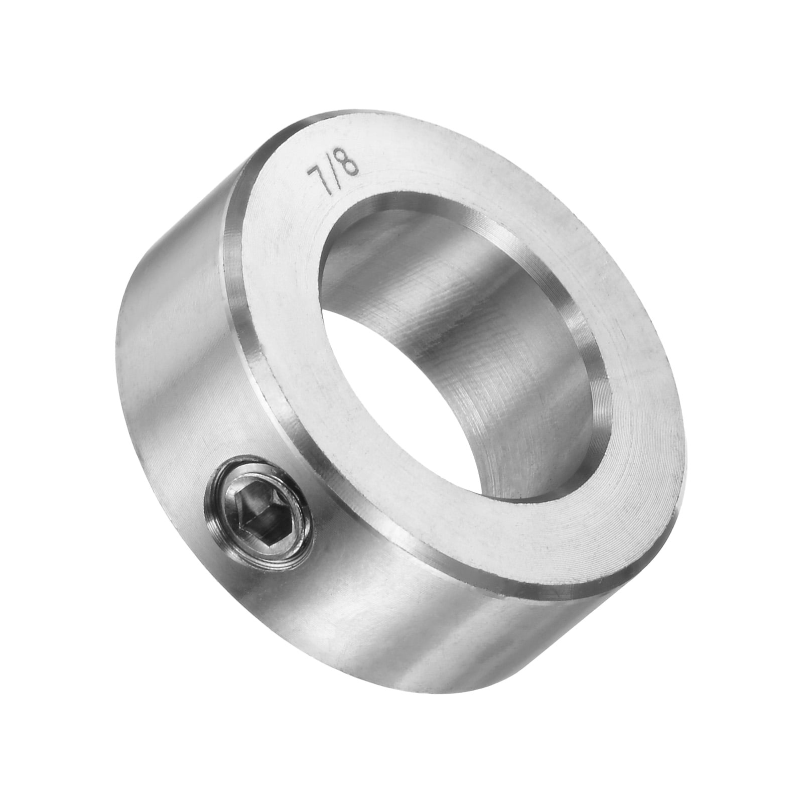 4 Packs Set Screw Collars 7/8" Bore 304 Stainless Steel Shaft Collars, 1-1/2" OD, 9/16" Width