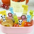thumbnail image 5 of Caja de decoración Bento, púas y tenedores de comida de animales para fiambrera Mini palillo de dientes de dibujos animados 10 piezas Namotu HMYH629, 5 of 5