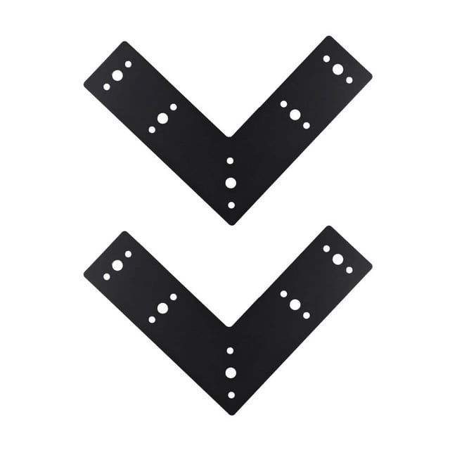 10"X10" L Shape Steel Flat Bracket (2 Pc) With Coating As Mending Plate