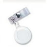 SICURIX Standard ID Badge Reel Round Belt Clip Strap WHITE (68821)