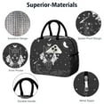 thumbnail image 4 of Lunch Bag Lunch Box for Women Reusable Insulated Lunch Bags,Water-Resistant Gothic Cooler Lunch Tote Bag, Large Capacity for Work Travel Picnic, 4 of 6