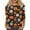 Black, variant on WTOBBY Women's Round Neck 3/4 Sleeve Halloween Print Casual T-Shirt Top Loose Fit Blouse for Fall Seasonal Wear and Everyday Fashion Outfits,Black L