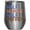 Silver, variant on Half Human Half Coffee Art Merch Gift, White 12oz Wine Tumbler