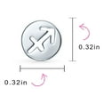 thumbnail image 4 of Bling Jewelry Womens Tiny Simple Round Astrology Sagittarius Horoscope Zodiac Stud Earrings .925 Sterling Silver, 4 of 5