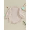 thumbnail image 3 of Infant Baby Sweatshirt Romper Spring Long Sleeve Round Neck Print Bodysuit Playsuit, 3 of 8