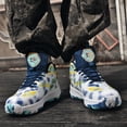 thumbnail image 6 of Bolognifi Men's Basketball Shoes High-Top Volleyball Non-Slip Lightweight Indoor Outdoor Sport Sneakers Fans - BLUE_3.5, 6 of 7