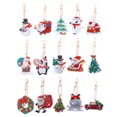 thumbnail image 1 of Cuadros Decorativos 15pcs Navidad Rhinestone pintura llavero lindo doble cara para regalo (AA1209) Likrtyny embutido en tela, 1 of 1