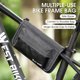 thumbnail image 2 of Bolsa de bicicleta Práctico bolso para cuadro de bicicleta bolso de hombro multifuncional bolsa de herramientas para ciclismo bolsa de almacenamiento para montar en bicicleta, 2 of 7