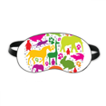 thumbnail image 1 of Forme Ronde Conception Animaux Colorés Sommeil Bouclier Yeux Doux Nuit Ombre à Paupières Couverture, 1 of 4