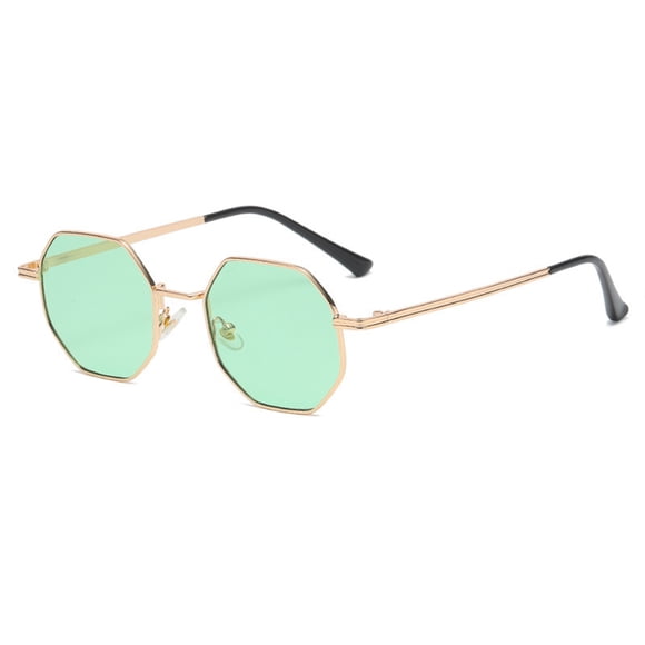 Gafas de sol cuadradas retro Qarigey gafas de sol hexagonales metal UV400