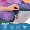 thumbnail image 5 of Yayeee Kitchen Curtains Tier Set of 2 Light Filtering 57"x24" Over Sink Window Panels, Large Purple Flowers, 5 of 7