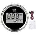 thumbnail image 2 of Tachometer Gauge Waterproof Red Backlight LCD Display for Car Boat Yacht 52mm 2in, 2 of 7