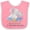 Pink and White, variant on Inktastic My Titi Loves Me to the Moon and Back Elephant Family Boys or Girls Baby Bib