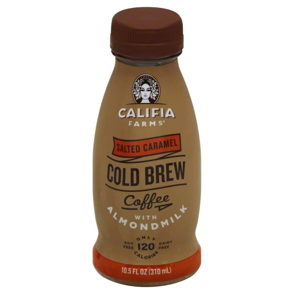 Califia Farms Salted Caramel Cold Brew Coffee with Almond Milk, 10.5 Fl