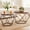 Brown, variant on Aidoly 2-Piece Round Nesting Coffee Table Set with Hidden Storage, Modern Geometric Movable End Tables for Living Room – Brown