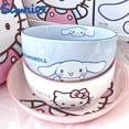 thumbnail image 2 of Sanrio Tableware Cinnamoroll Bowl Spoon Plate Cartoon Kawaii Ceramic Tableware Kitchen Utensil Food Storage Set Household Gifts, 2 of 5