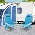 thumbnail image 4 of Goplus 1 PCS Folding Beach Chair for Adult Lightweight Aluminum Camping Chair withStorage Bag Blue, 4 of 9