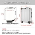 thumbnail image 6 of Arcticice Clear Plastic Luggage Covers for Suitcase TSA Approved, 24 inch Luggage Protector Cover (17"D x 12"W x 22"H), 6 of 8