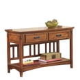 thumbnail image 2 of Ashley Furniture Cross Island Engineered Wood Console Table in Medium Brown, 2 of 2