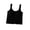 Black, variant on Knit Cropped Tank Tops Women's U-Neck Ribbed Camisole Sleeveless Lettuce Hem Vest Summer Lightweight Fashion Babydoll Shirt