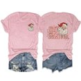 thumbnail image 5 of Anbech Christmas Short Sleeve Tshirts for Women Merry Christmas Tees Snowflake Graphic Tee Tops, 5 of 8