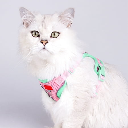 WZXPWT Dog and Cats Leash Sleeveless Pet Reflective Harness Breathable Outdoor Walking Strap for Dogs and Cats