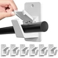 thumbnail image 5 of Godance 8PCS 3M Adhesive No Drill Curtain Rod Brackets - Heavy Duty 30LB Curtain Rod Holders for Bathroom Bedroom Kitchen, Universal Damage-Free Window Rod Hooks with Nail-Free Installation, 5 of 8