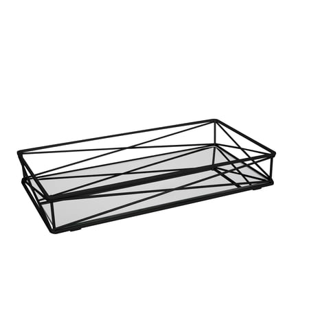 Home Details Over the Tank Vanity Tray in Matte Black