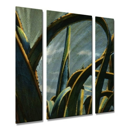 - All My Walls 'Century Plant' by Rick Kroninger 3 Piece Graphic Art Plaque Set