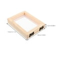 thumbnail image 2 of HAMPPLIES 2Pcs Wooden Paper Frame and Screen for Beginners Beige Rectangular Shape, 2 of 7
