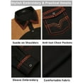 thumbnail image 2 of COOFANDY Mens Shirt Western Cowboy Embroidered Long Sleeve Slim Fit Casual Cotton Button Down Hippie with Pockets, 2 of 8