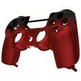 thumbnail image 4 of eXtremeRate Shadow Red Soft Touch Custom Faceplate Shell Compatible with ps4 Slim Pro Controller CUH-ZCT2 JDM-040/050/055 - Controller NOT Included, 4 of 5