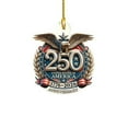 thumbnail image 6 of 250 Years Ornament, White House Shaped Decor Patriotic Print Acrylic Hanging Festive Holiday Supply for History Fans’ Collections, Memorials and Parties, 6 of 6